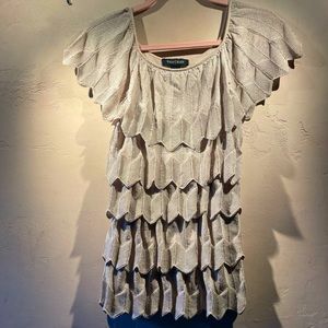 Sparkling Champagne White House Black Market Blouse